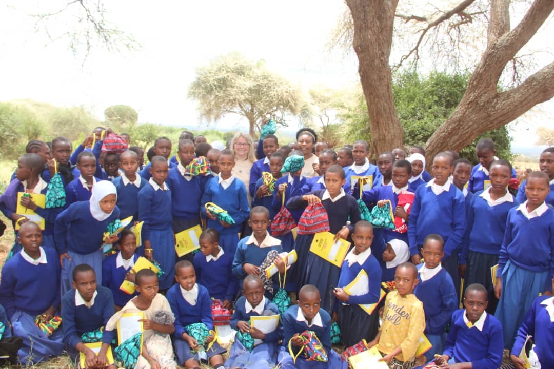 Tree planting activity with community volunteers